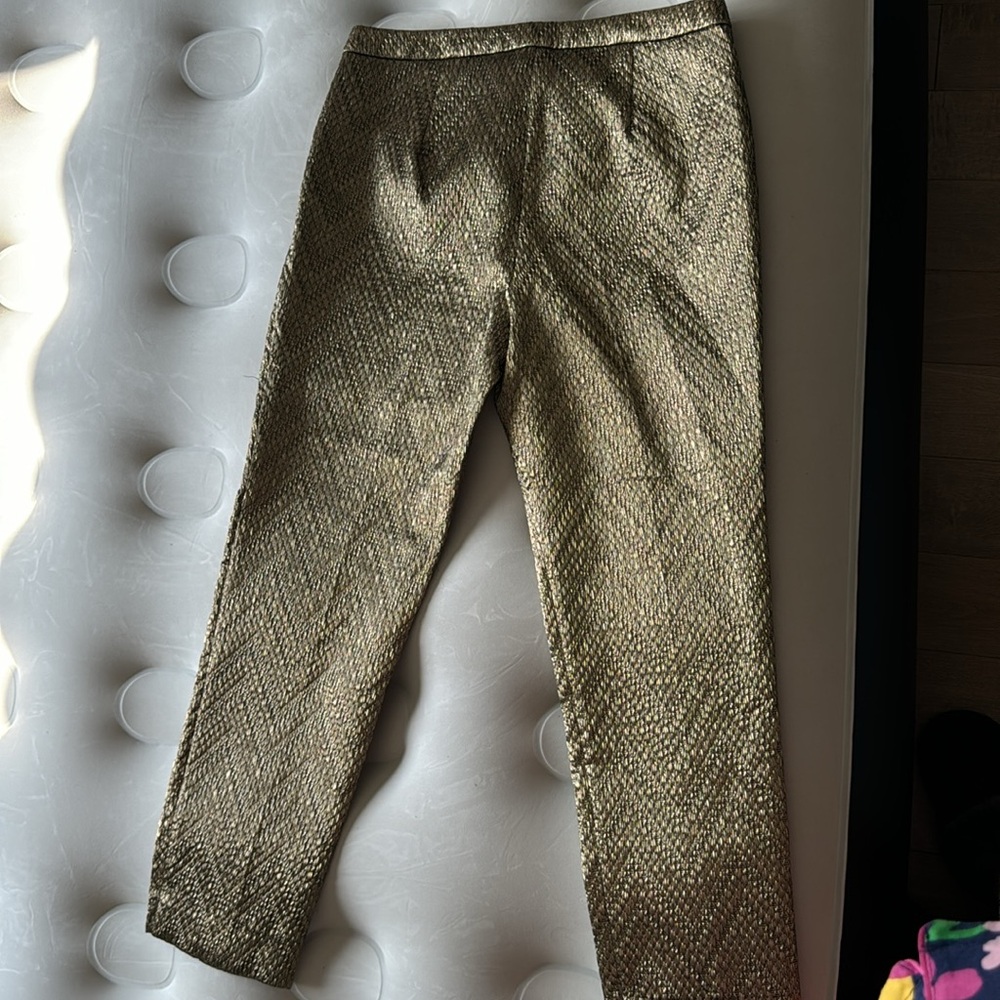 Never worn - gold chevron stretch pant - Picture 7 of 7